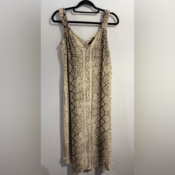 SMYTHE Python Slip Silk Dress Womens Size S - Picture 2 of 4